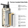 thumbnail image 2 of Pet Pattern Insulated Water Bottle with Paw Print - 18/8 Stainless Steel Construction & Copper Layer Technology, 2 of 6