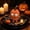 B, variant on Cartoon Resin Pumpkin Man Statue Cute Grumpy Face Halloween Tabletop Figurine Home Garden Holiday Decor Ornament