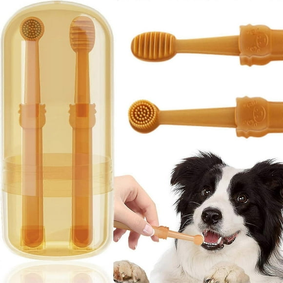 Dog Toothbrush, Pet Silicone Toothbrush Cat Tooth Brushing Kit, 360 Doggie Kitten Toothbrush Tongue Cleaning Brush For Small Pets Ferret Dutch Pigs