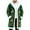 Green, variant on Santa Coat Men Casual Christmas Cardigan Unisex Open Front Hoodies No Zip Cozy Winter Printed Edge Warm Comfortable Outerwear