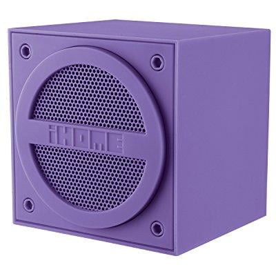 ihome bluetooth rechargeable mini speaker cube - purple (ibt16uc)