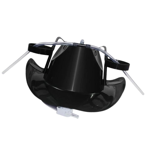 Wosthever Beer Hat Drinking Cup Cowboy Holder Two 3 Colour Sides Decoración del hogar Negro