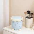 thumbnail image 2 of Easter Egg Inspired Desktop Trash Can Festive Home Office Waste Bin for Easter Decor Daily Use Cute Desk Accessory (Blue), 2 of 6