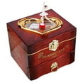thumbnail image 1 of Dancing Ballerina Music Box Plastic Jewellery Box Girls Hand Crank Music Box Mechanism Gift, 1 of 7