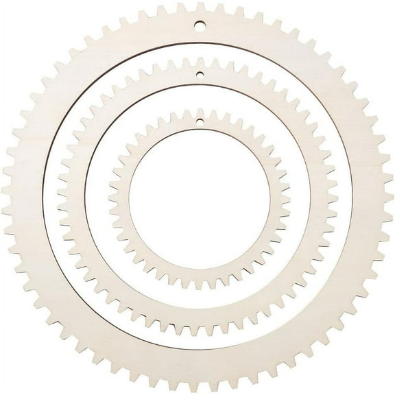 3 Sizes Wooden Weaving Loom Kit 5/7.8/11 inch Round Gear Shape DIY Weaving Loom