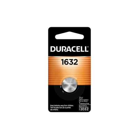 Duracell - 1632 3V Lithium Coin Battery - Long Lasting Battery (Pack of 6)