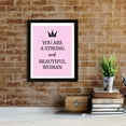 thumbnail image 4 of Designs ByLITA You Are A Strong And Beautiful Woman, 5 x 7 White Wall Print (Framed) | Home Decor, 4 of 7