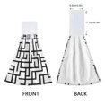 thumbnail image 3 of Haosy 2 Pack Kitchen Wash Cloths with Hanging Loops Absorbent Absorbent Quick Drying Hand Towels, Line Maze, 3 of 7
