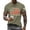 Army Green #068, variant on 4th of July Shirts Men Plus Size Short Sleeve T Shirts Loose American Flag Print Pullover Independence Day Patriotic Tops USA 250th Anniversary Celebration Party Crew Neck 1776-2026 Tees White 3XL