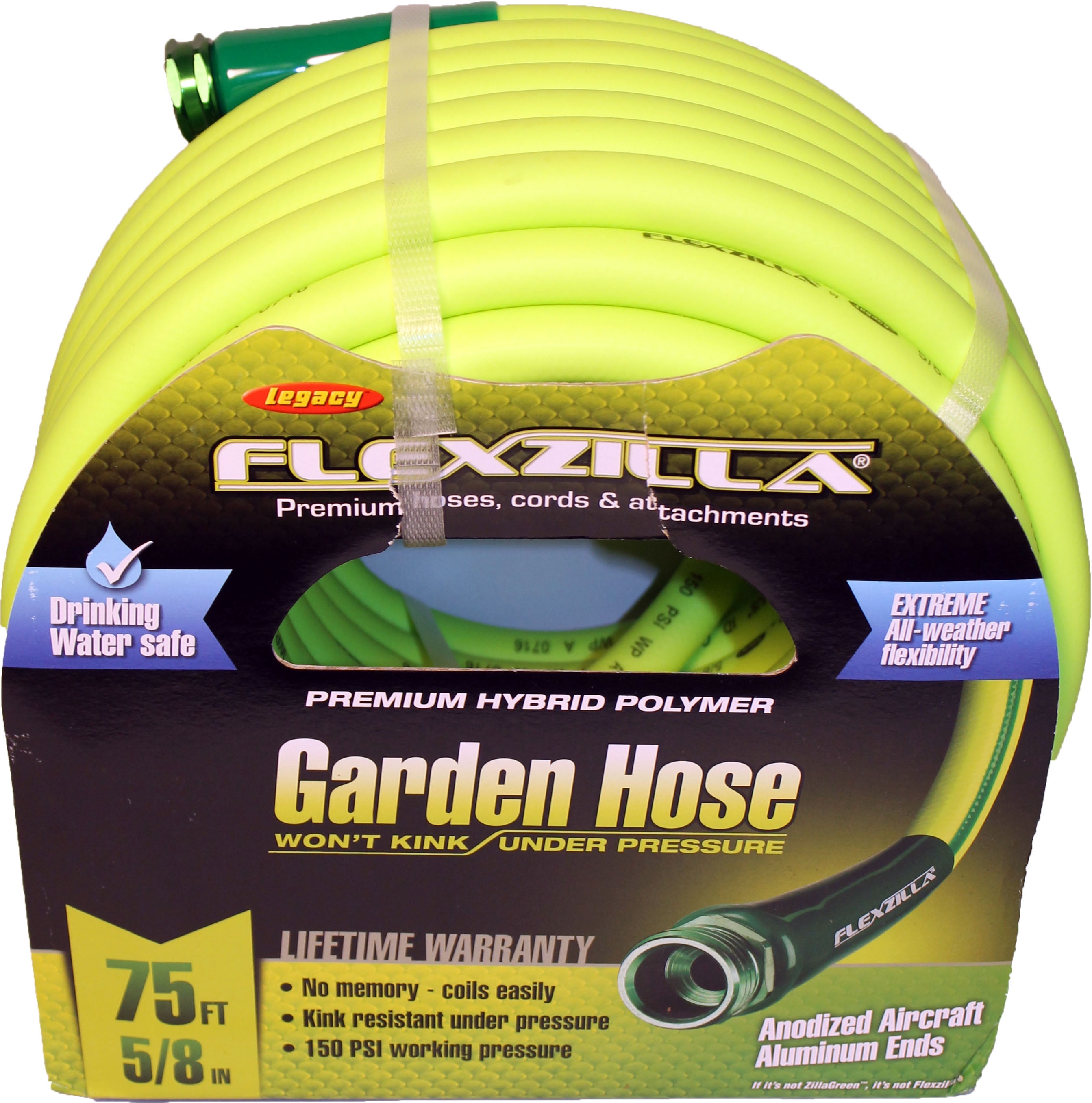 Flexzilla HFZG575YW 5 8" x 75' Garden Hose by Legacy Manufacturing Cmpy L&g
