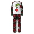 thumbnail image 2 of Conjuntos de pijamas navideños familiares a juego Grinch 2024, pijama de Grinch con parte superior y pantalones de pijama a cuadros, pijama de Grinch para niños y adultos para la familia, Hombres S, 2 of 4