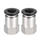 thumbnail image 1 of Adaptador de conector de tubo de empuje, tubo OD de 10 mm x 1/8PT hembra, conector de tubo neumático 2 piezas, 1 of 3