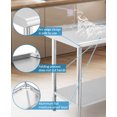 thumbnail image 3 of Superior NSF Stainless Steel Work Table - 60x24x35 Inch - Adjustable Undershelf, Heavy Duty, Rear Baffle, 5 Hooks, Curved Edge, For Kitchen, Home, Brewing, 3 of 8