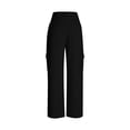 thumbnail image 2 of TaTaai Women's Loose Fit Lounge Trousers Wide Leg Design with Elastic Waist and Two Side Pockets Solid Color Casual Pants for Comfortable Daily Wear Gift, 2 of 9