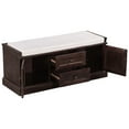 thumbnail image 5 of UBesGoo Contemporary Storage Bench Entryway Shoe Bench with Removable Cushion 2 Drawers and 2 Cabinets for Hallway Living Room Bedroom Home Office, Espresso, 5 of 11