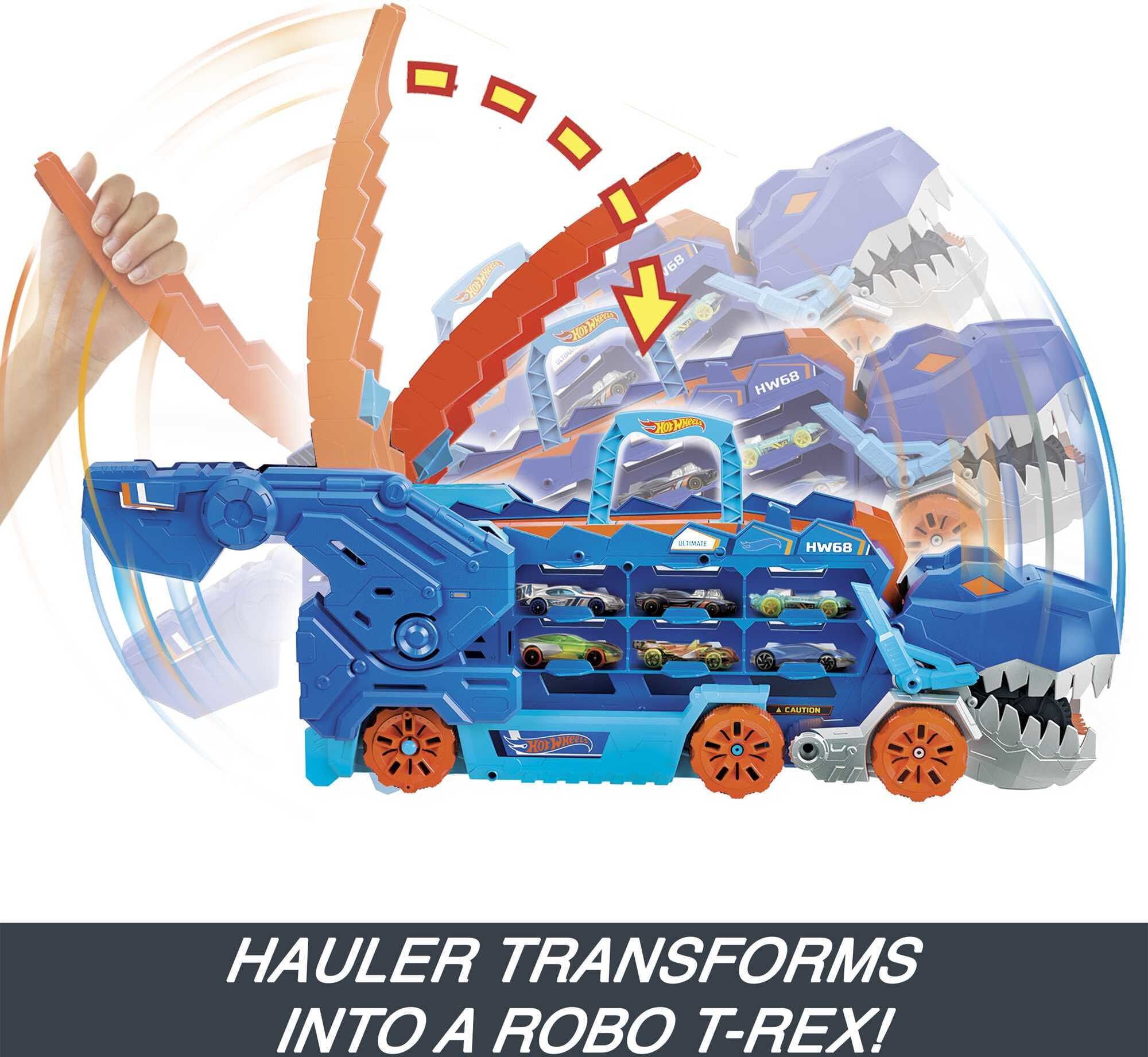Hot Wheels City Transforming T-Rex Ultimate Hauler