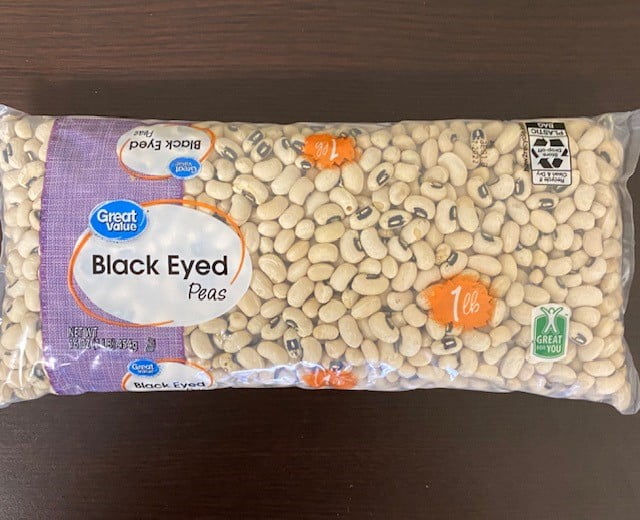 Great Value Black Eyed Peas 1lb