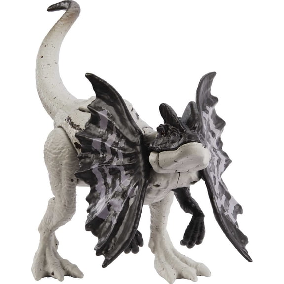 Jurassic World Strike Attack Dilophosaurus Dinosaur Action Figure, Collectible Toy