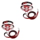 thumbnail image 3 of Methold Arnés para mascotas, portátil, ajustable, Flexibe, Collar desmontable, actividades al aire libre, correr, correa para el pecho, rojo METRO 2piezas, 3 of 6