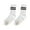 white, variant on Womens Non Slip Pilates Socks with Grippers - Yoga Crew Socks for Barre, Dance, Workout, Ballet