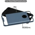 thumbnail image 2 of Kaleidio Case For ZTE Blade ZMax Pro 2 / Blade Z Max Z982 / Sequoia [Brushed Metallic] Slim Hybrid Armor [Shockproof] Lightweight 2-Piece Cover w/ Overbrawn Prying Tool [Blue/Black], 2 of 3