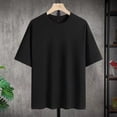thumbnail image 2 of Camiseta de manga corta 100% algodón puro para hombre y mujer, camiseta de marca holgada y de moda., 2 of 4