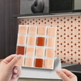 thumbnail image 2 of Yeetfub 10 Sheet Peel and Stick Backsplash Self Adhesive Tile Sticker Marble 3D Stick on Tiles Backsplash for Kitchen Peel and Stick Tile for Bathroom Kitchen Camper Shower Furniture 4"x4" Beige, 2 of 7