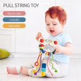 thumbnail image 2 of Toddler Sensory Toy: Silicone Pull String Activity, Travel Fine Motor Skills Toy, 2 of 5