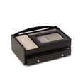 thumbnail image 2 of Bey-Berk International BB690BLK Matte Black Wood Valet Box, 2 of 3