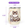 thumbnail image 5 of Happy Mother's Day Proud Ragdoll Mom 12oz Stainless Steel Wine Tumbler Insulated Cup with Lid Cat Lover Kitten Owner Gifts Idea - 03003, 5 of 5