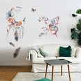 thumbnail image 4 of Butterfly and Dreamcatcher Wall Stickers Decals Decor Removable Peel and Stick 2 Sheets 11.8" x 35.4" Vinyl 3D Wall Mural, 4 of 9