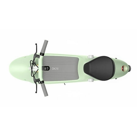 OKAI - Ceetle Pro Electric Scooter with Foldable Seat w/35 Miles Operating Range & 15.5mph Max Speed - Green