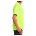 thumbnail image 3 of Mens Core Cotton V-Neck Tee Neon Yellow XL, 3 of 6