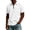 White&03#0810U, variant on Fabrcox Mens Short Sleeve Polo Shirts Quarter Zip Collared Shirts for Men Regular Fit Solid Color Athletic Casual Business Men Golf Shirt with Pockets Khaki XL