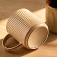 thumbnail image 5 of Famiware 4 Pieces Stoneware Mug Set (12oz), Cream & Cocoa, 5 of 6