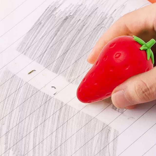 Big Mac Fruit Carrot Eraser Cute Eraser Clean and Traceless Student Chip Rubber Creative Stationery
