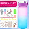 thumbnail image 2 of Wekvgz Water Bottle Kits Pretty Colorful Kids Water Bottle Gifts Safe Mermaid Water Bottle with Stickers Attractive Decorate Your Own Water Bottle Kits for Little Kids, 2 of 10