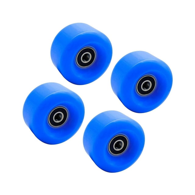 Decodeary Roue de Patin en Ligne Résistante à l'Usure 58mm Roues de Remplacement 82A Bleu 58x58x32mm 1ensemble