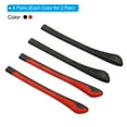 thumbnail image 3 of Uxcell Glasses End Tips Eyeglass Anti Slip Ear Sock Pieces Tube Sleeve Silicone Style 4 Black Red 4 Pairs, 3 of 5