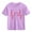 Purple, variant on Piuwrlz Girl Graphic Shirts Tops Girls Short T-Shirts Sleeve Cotton Pullover Blue Size 9 Years