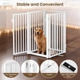 thumbnail image 6 of Pet Gate,Domipet Foldable Dog Fence Indoor, 32''Height Dog Gate for Fireplace,Kitchen,White, 6 of 10