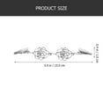 thumbnail image 4 of Shisuyan 2 Pcs Collier Cardigan Clip Alliage Argent Style Rétro Anti-Espionnage pour Femmes, 4 of 8