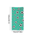 thumbnail image 2 of E 55X28 Inch Soccer Themed Microfiber Beach Towel For Pool Bath Sports Party, 2 of 7