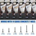 thumbnail image 6 of WOODPECKER ST64 Pneumatic Concrete T Nailer, 14 Gauge 3/4" to 1-1/2" Heavy Duty Air Concrete Nail Gun for hardwood nailing, Masonry, Cement, Concrete Brick Nailing, 6 of 9