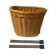 thumbnail image 1 of Cesta de bicicleta infantil con correas para bicicletas infantiles, Marrón, 1 of 8