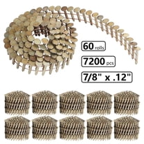 7/8" x .12" Round Head Ring Shank Galvanized Roof Nails (60 Rolls)