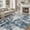 Dark Blue, variant on MICGEEK 3x5 Washable Area Rugs for Living Room, Modern Abstract Printed Rug, Vacuum-Friendly, Non Slip Indoor Rug for Bedroom Dining Room Home Decor Carpet, Brown