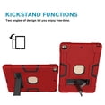 thumbnail image 3 of FIEWESEY For New iPad 10.2 Case 2021,Hybrid Shockproof Rugged Anti-Impact Drop With Stand Protection Case for Apple iPad 10.2 inch Tablet 7th/8th/9th Generation 2019/2020/2021 Released(Red/Black), 3 of 6