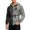 Blue, variant on Men's Halloween Hoodie Funny Patchwork Stitch Print Drawstring Hooded Loose Trendy Sweatshirts Horror Printed Soft Comfy Hoodies with Front Pockets Gray M