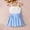 Blue, variant on Placlothes Blue Cotton Skirt and Cute Tops 2 Piece Outfit Sets for Little Girls Size 1T with Bow Summer Fall Birthday Skirt Outfits Kids